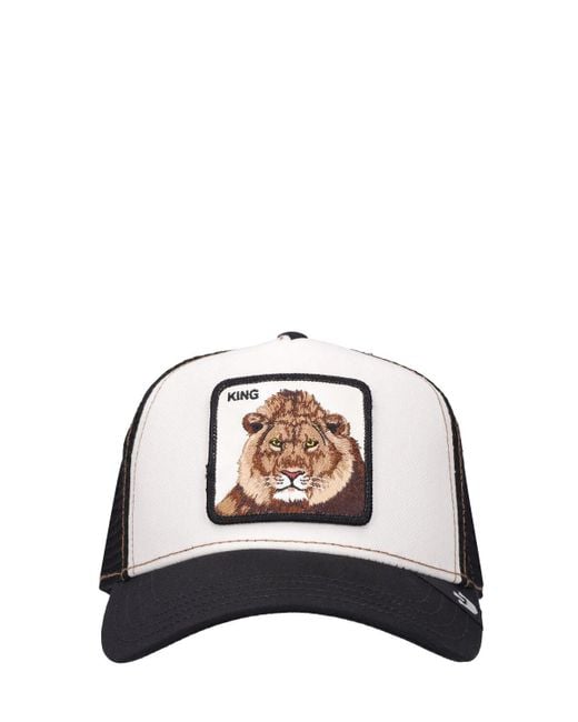 Goorin Bros The King Lion Trucker Hat W/patch in Black for Men | Lyst UK