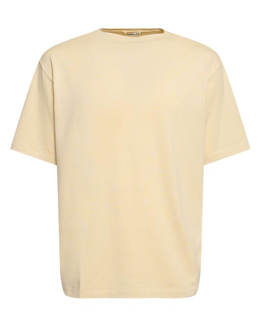 Auralee Natural Cotton Knit T-shirt for men