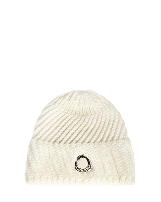 Moncler Natural Cny Wool Blend Beanie