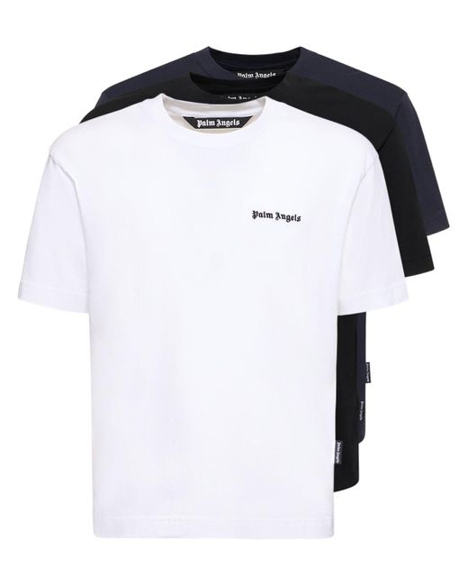 Palm Angels Set: 9 T-shirts Mit Baumwolle in Black für Herren