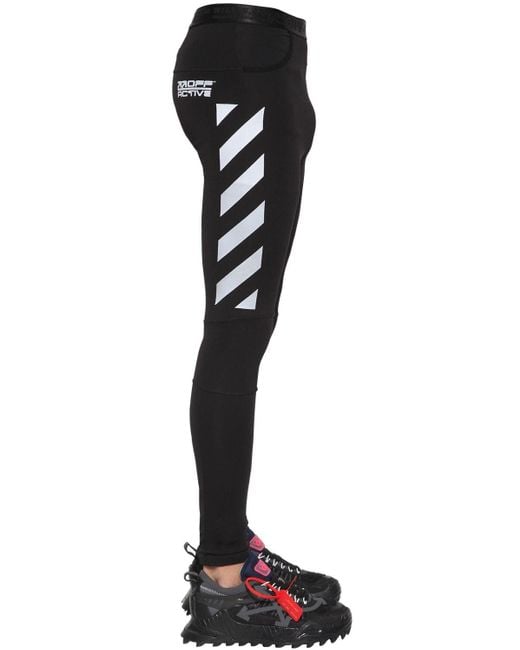 off white running tights