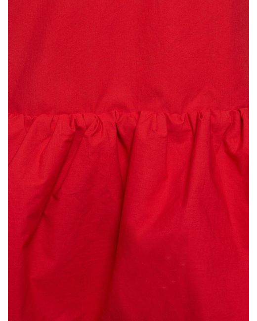 Robe longue en popeline de coton the johana Interior en coloris Red