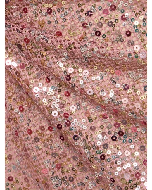 Oseree カットアウトミニドレス Pink