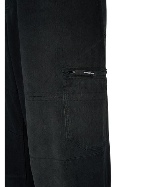 Balenciaga Soft Cotton Denim Jeans in Black for Men Lyst UK