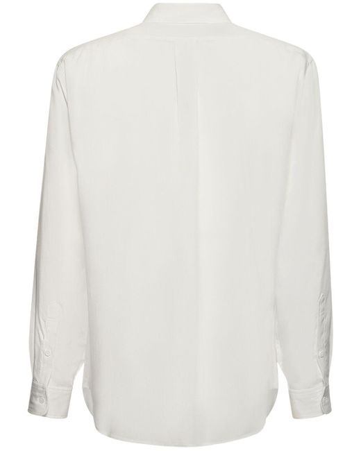 Yohji Yamamoto White U-Cdh Suit Poplin Shirt for men