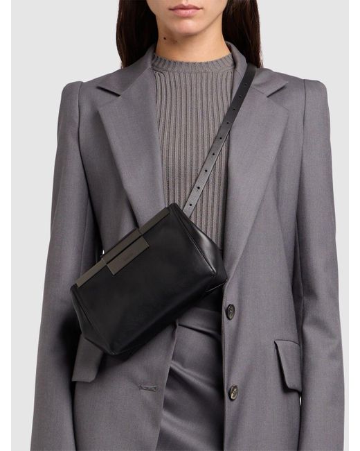 【MaxMara】Clasp レザーベルトバッグ*送料関税込 Max Mara Clasp レザーベルトバッグ ブラック | Lyst