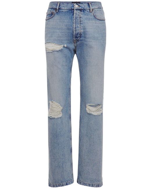Balenciaga Abgetragene Denim Jeans in Blue für Herren