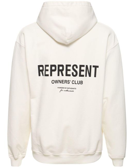 Represent Natural Owners Club Logo Cotton Hoodie for men