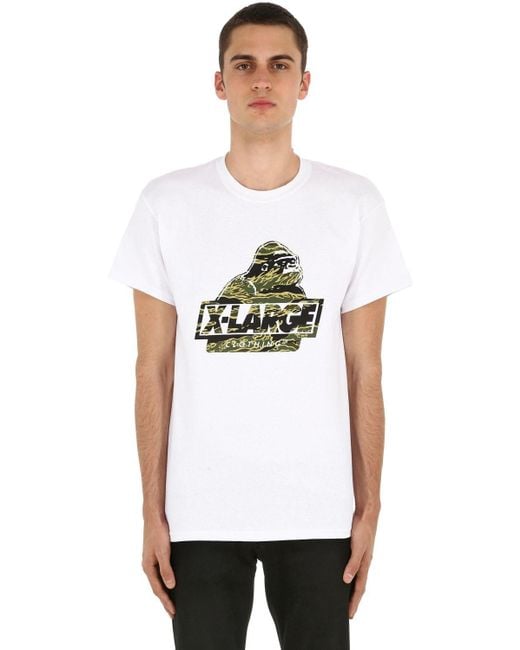 Xlarge T-shirt Aus Baumwolljersey Mit Druck "camo Og" in White für Herren