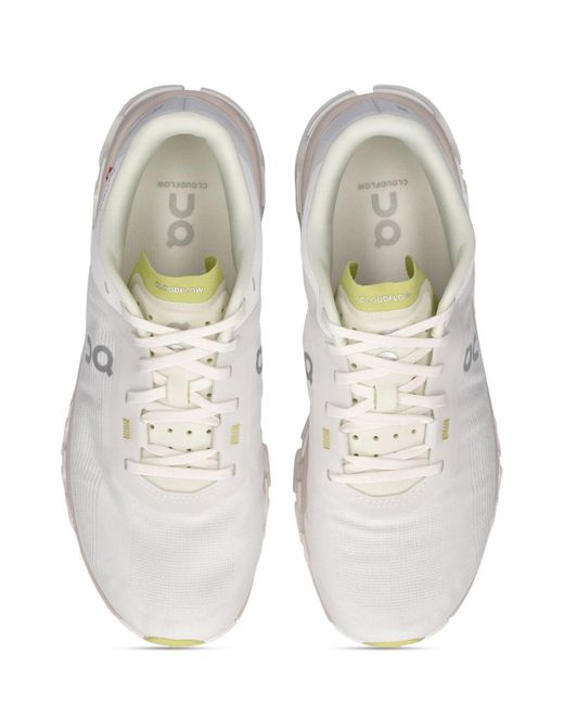 On Shoes White Cloudflow 4 Sneakers
