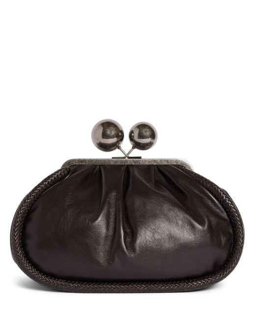 Weekend by Maxmara Sala レザークラッチ Black