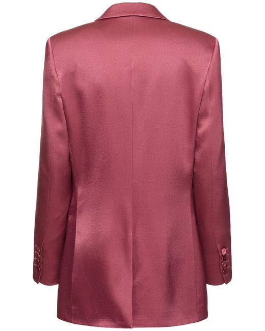 Alberta Ferretti Pink Satin Jacket