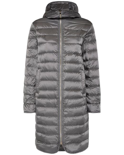 Moncler Bonrepos ヴァージンウールブレンドダウンジャケット Gray