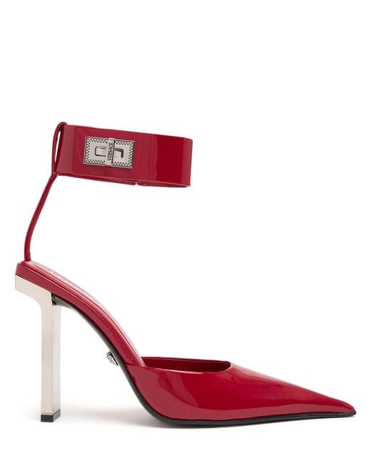 Versace パテントレザーパンプス 105mm Red