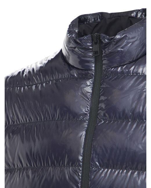 Moncler Synthetic Agar Nylon Laqué Down Jacket in Navy (Blue) for Men | Lyst