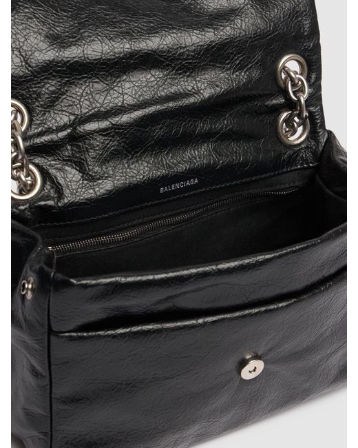 Balenciaga Black Mini Monaco Leather Shoulder Bag