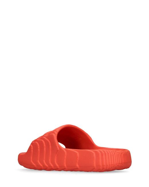 adidas Originals Adilette 22 Slides in Red for Men | Lyst