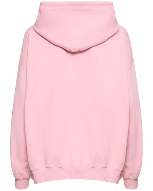 Versace Pink Baroque Logo Jersey Sweatshirt