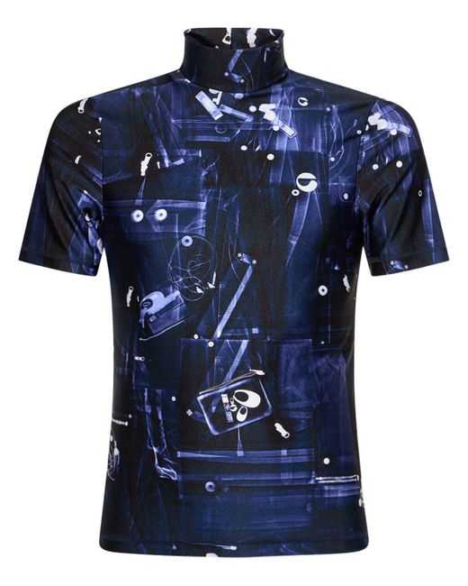 T-shirt manches courtes à col montant x-ray Coperni pour homme en coloris Blue