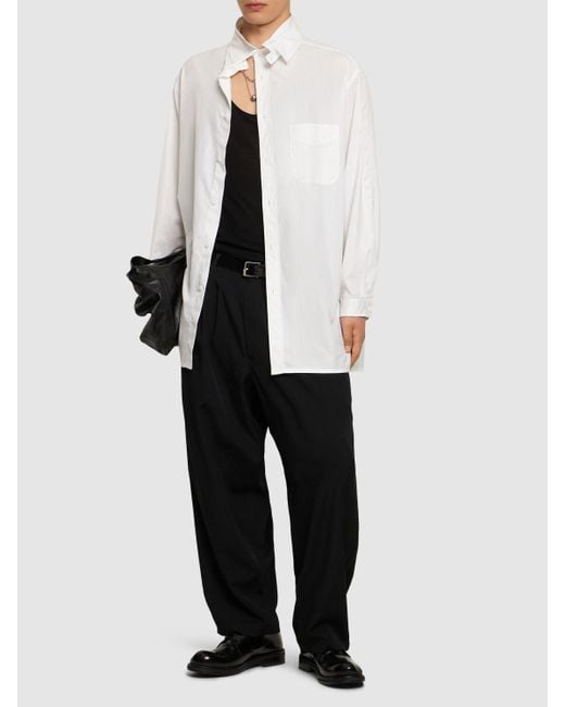 Chemise en coton à 3 couches a Yohji Yamamoto pour homme en coloris White