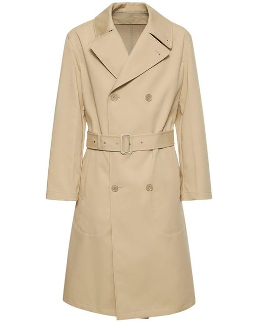 Lemaire Military Cotton Trench Coat in Natural for Men | Lyst Canada