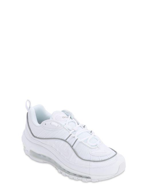 Air Max 98 para mujer Nike de Tejido sintético de color Blanco: ahorra un  78 % - Lyst