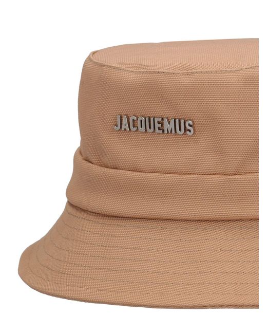 Jacquemus Natural Le Bob Gadjo Cotton Blend Bucket Hat