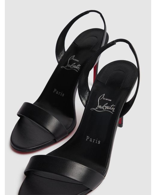 Christian Louboutin Black Damen 85Mm Hohe Sandaletten Aus Nappaleder „O Marylin“