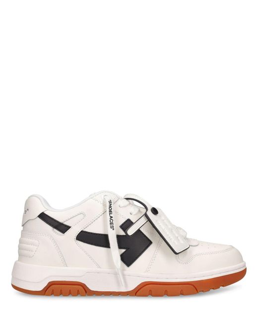 Off-White c/o Virgil Abloh White 30mm Hohe Leder-sneakers "out Of Office"