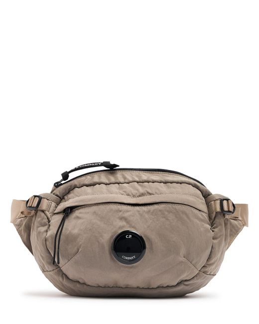 C P Company Gray Nylon B Crossbody Pack Unique for men