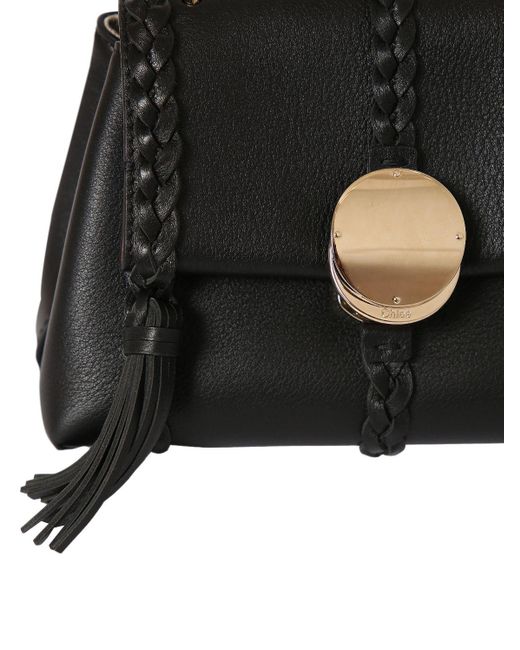 Chloé Black Small Penelope Leather Top Handle Bag