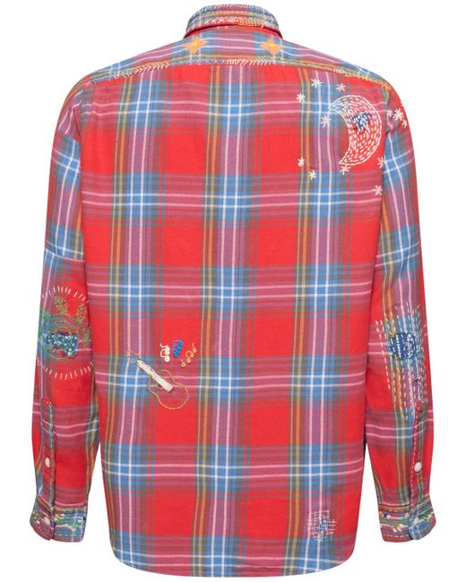 Camisa de franela Polo Ralph Lauren de hombre de color Red