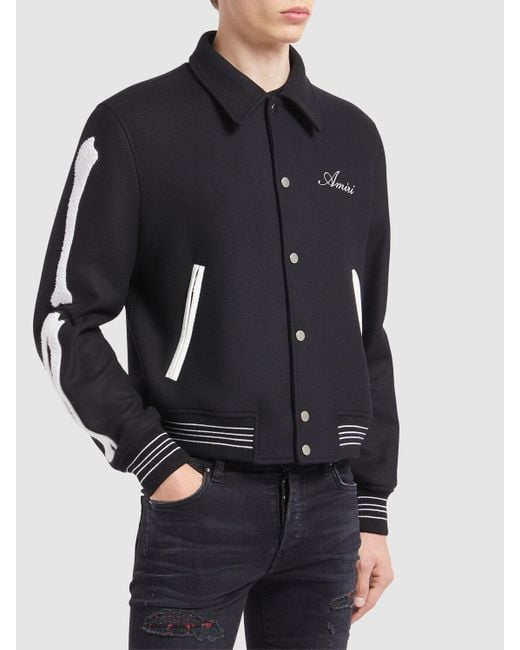 Amiri Herren Wolljacke „Bones“ in Blue für Herren
