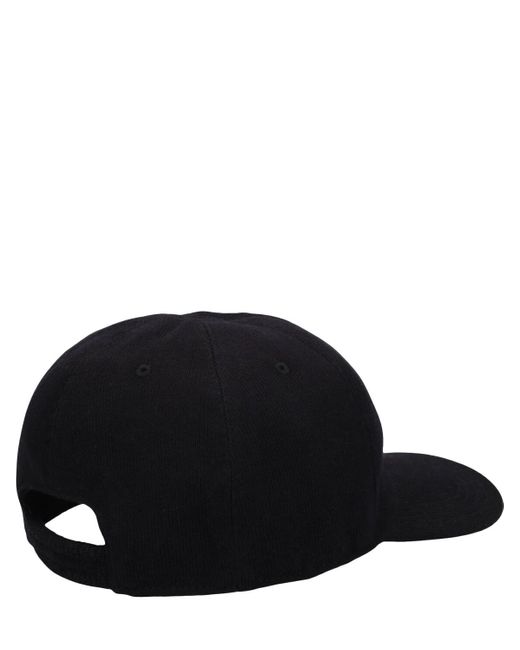 Gorra de baseball de algodón con logo Kiton de hombre de color Black