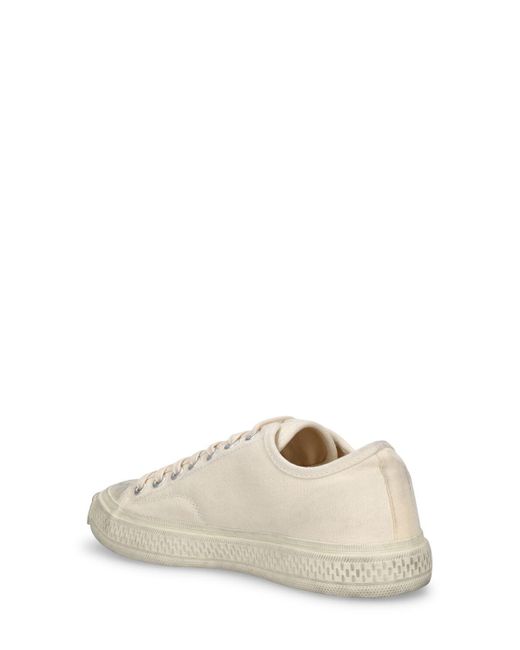 Acne Natural Ballow Cotton Low Top Sneakers