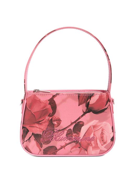 Blumarine Pink St. Rose Napa Leather Top Handle Bag
