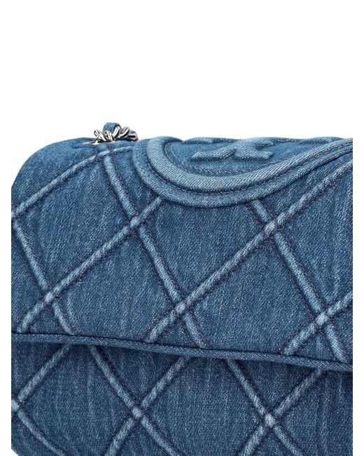 Tory Burch Blue Small Fleming Soft Shoulder Bag