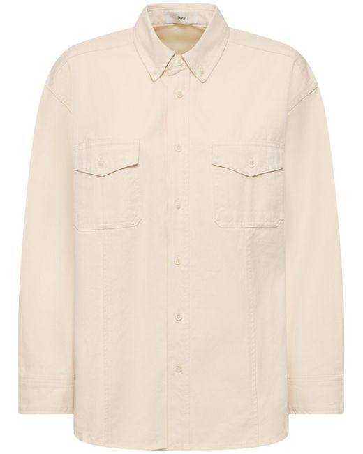 DUNST Natural Classic Cotton Denim Shirt