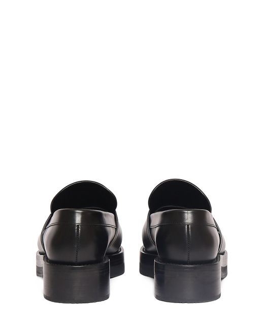 Balmain Black Leather Pointed-toe Loafers for men