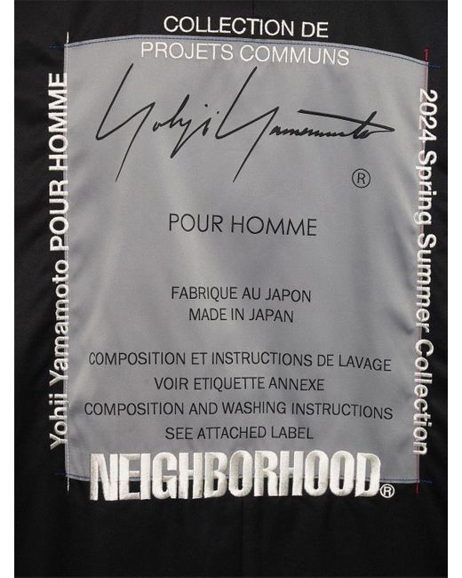 Trench neighborhood x yohji di Yohji Yamamoto in Black da Uomo