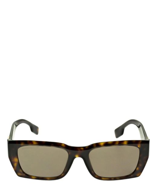 Burberry B Logo Squared Acetate Sunglasses in Brown - Lyst