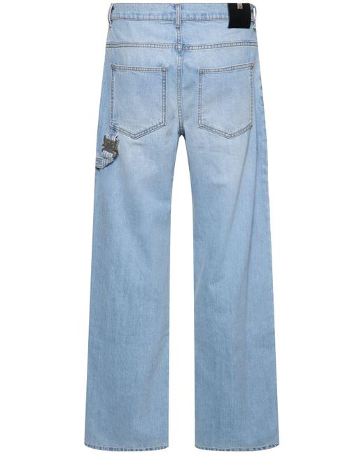 Jeans larghi in denim / fibbia di 1017 ALYX 9SM in Blue da Uomo