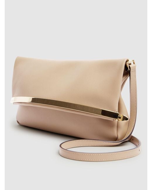 Tod's Natural Small Crn Leather Clutch