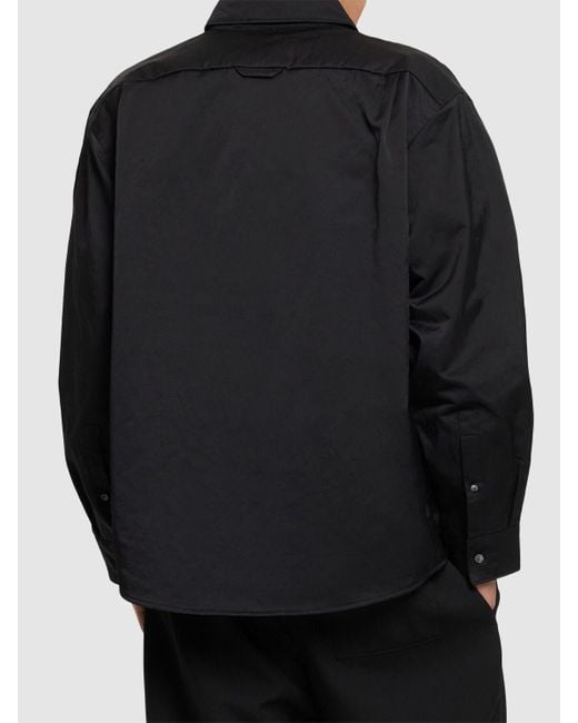 Acne Black Ordox Heavy Nylon Overshirt for men