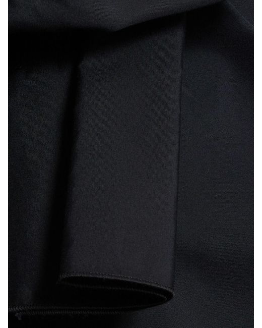 Giambattista Valli Black One-Shoulder-Robe aus Baumwolle