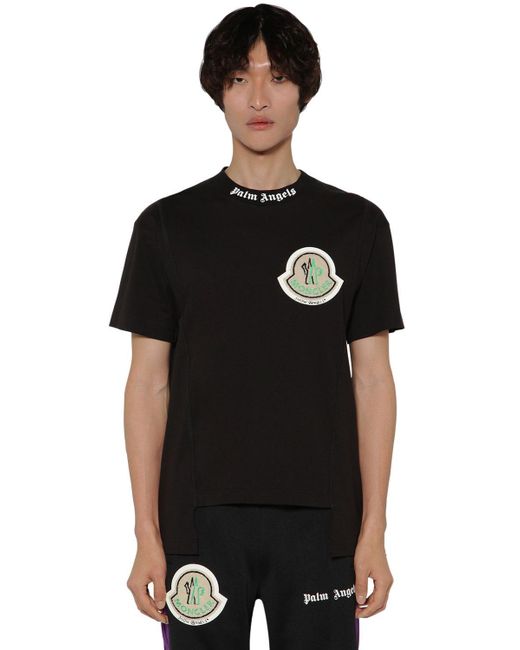 Moncler Genius PALM ANGELS - T-Shirt Maglia in Black für Herren