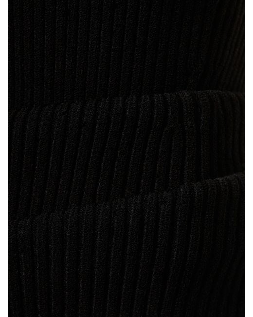 Michael Kors Black Midikleid Aus Viskosekrepp