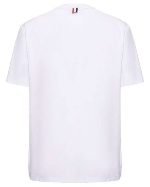 Thom Browne T-shirt Aus Baumwolle in White für Herren