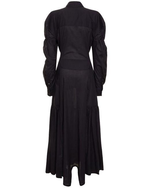 Vestido midi de popelina Vivienne Westwood de color Black