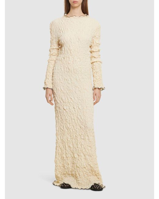 THE GARMENT Natural Valetta Stretch Cotton Long Dress